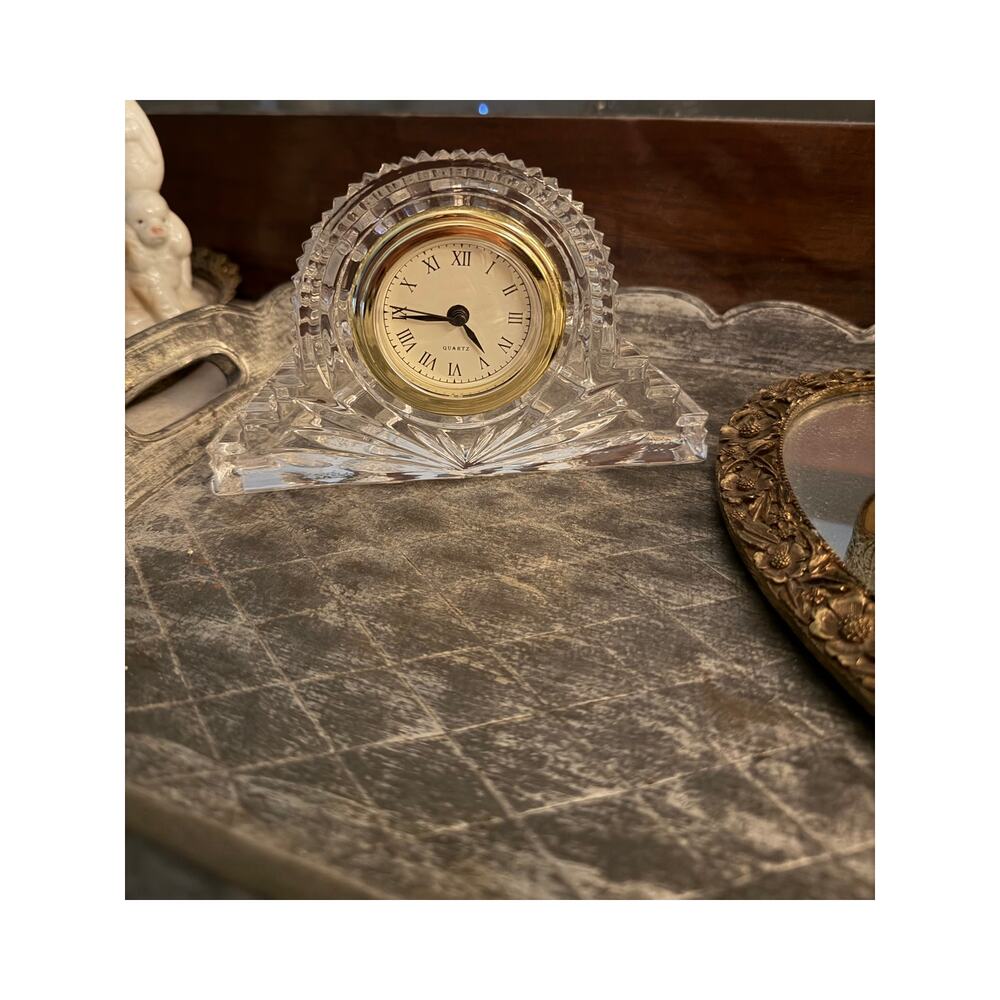 Crystal legends by Godinger Crystal clock Vintage